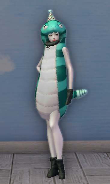 Turquoise Snake Costume