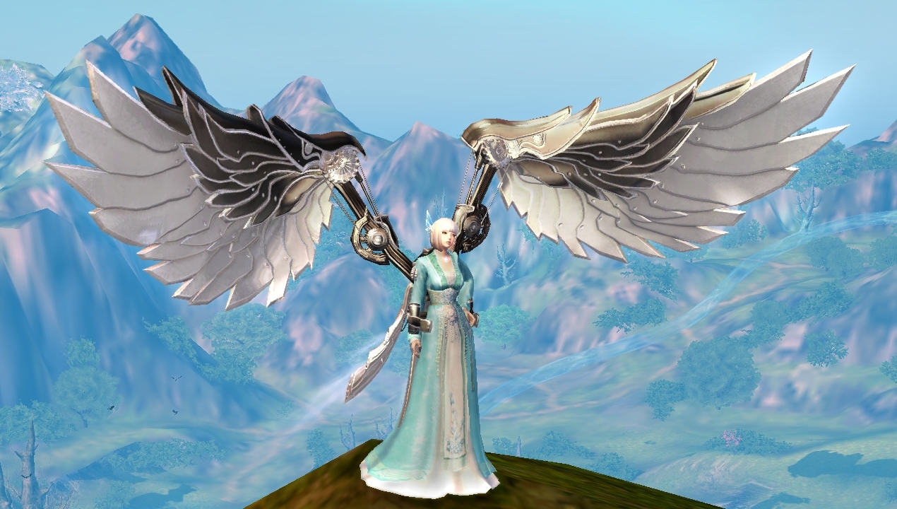 Silvered Steampunk Wings